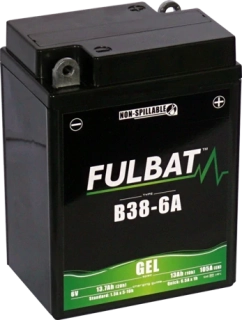 FULBAT B38-6A 6V 13Ah 105A 119x83x161mm P+ GEL bezúdržbová motobatéria