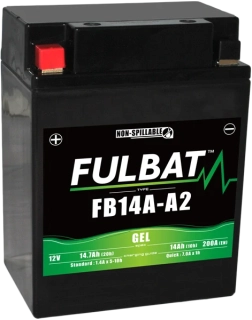 FULBAT FB14A-A2 12V 14Ah 210A 134x89x166mm L+ GEL bezúdržbová motobatéria