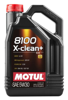 MOTUL Motorový olej 8100 X-Clean+ 5W30 5L