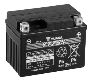 YUASA Motobatéria HP MF AGM YTZ5S 12V 3,5Ah 65A (113x70x85mm) 0,2l T5 "+ P"