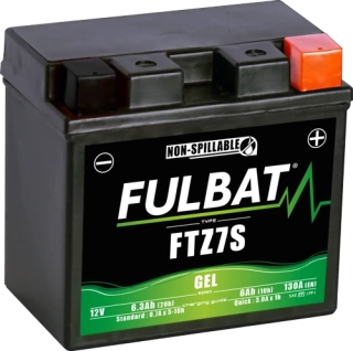 FULBAT FTZ7S 12V 6Ah 130A (YTZ7S) 113x70x105mm P+ GEL bezúdržbová motobatéria