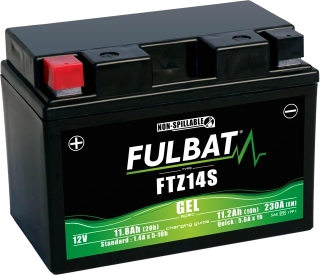 FULBAT FTZ14S 12V 11,2Ah 230A (YTZ14S) 150x88x110mm L+ GEL bezúdržbová motobatéria