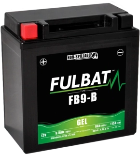 FULBAT FB9-B 12V 9Ah 115A 135x75x139mm L+ GEL bezúdržbová motobatéria