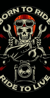 TXR Multifunkčná šatka Born to ride 2