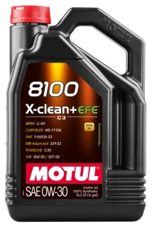 MOTUL Motorový olej 8100 X-clean+ EFE 0W30 5L