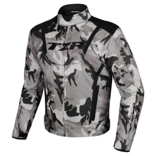 TXR Bunda na motorku Gunner Camo sivá L