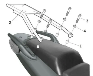 SHAD Montážna sada pre Horný kufor Top master H0CB64ST HONDA CB600