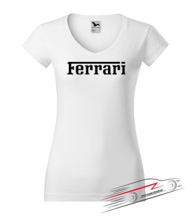 Dámske tričko s motívom Ferrari