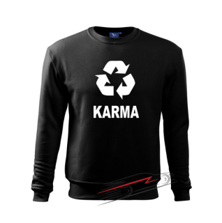Mikina s motívom Karma 022