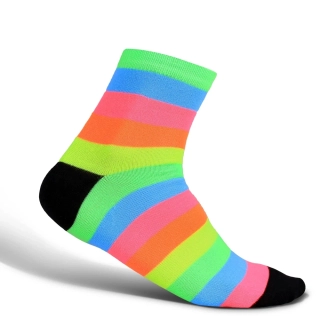 TXR Športová polovysoká ponožka Neon pruhovaná 41/42