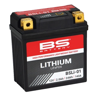BS-BATTERY BSLI-01 12V 2Ah 140A P+ LiFePO4 lítiová motobatéria