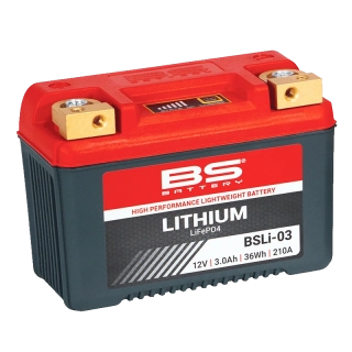 BS-BATTERY BSLI-03 12V 3Ah 210A L+ LiFePO4 lítiová motobatéria