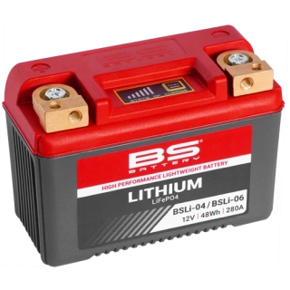 BS-BATTERY BSLI-04/BSLI-06 12V 4Ah 280A L+ LiFePO4 lítiová motobatéria