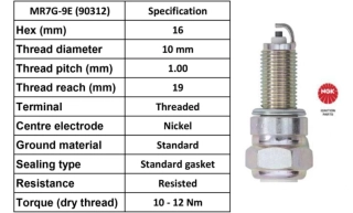 NGK Zapaľovacia sviečka MR7G-9E