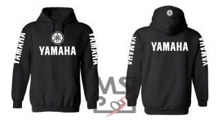 Mikina s motívom Yamaha čierna L