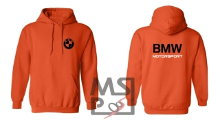 Mikina s motívom BMW oranžová L