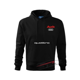 Mikina s motívom AUDI Quattro 03 čierna M