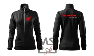 Dámska mikina s motívom Honda zipsová 10 čierna M