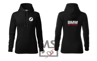 Dámska mikina s motívom BMW čierna S