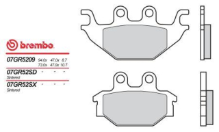 BREMBO brzdové dosky moto 07GR5209