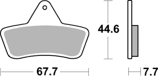 SBS Brzdové doštičky 758ATS
