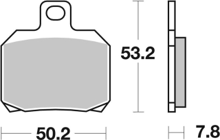 SBS Brzdové doštičky 157HF