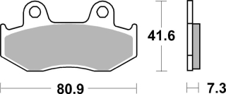 SBS Brzdové doštičky 558SI