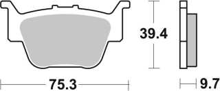 SBS Brzdové doštičky 813SI