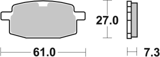 SBS Brzdové doštičky 111HF