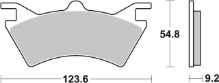 SBS Brzdové doštičky 757ATS