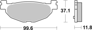 SBS Brzdové doštičky 185HF