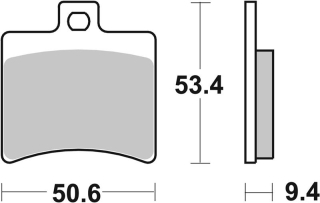 SBS Brzdové doštičky 152HF