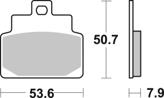 SBS Brzdové doštičky 153HF