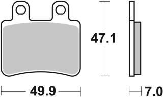 SBS Brzdové doštičky 167HF