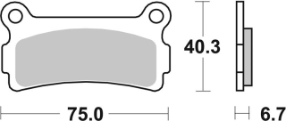 SBS Brzdové doštičky 636HF