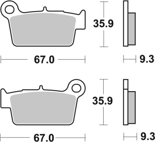 SBS Brzdové doštičky 790RSI