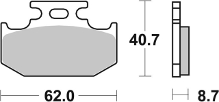 SBS Brzdové doštičky 632SI