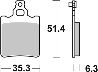 SBS Brzdové doštičky 574RSI