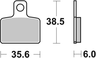 SBS Brzdové doštičky 803HF