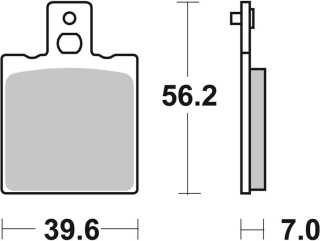 SBS Brzdové doštičky 519RSI