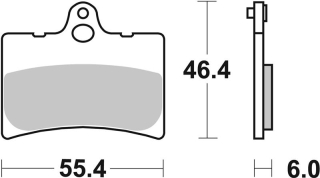 SBS Brzdové doštičky 126HF