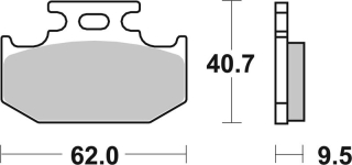 SBS Brzdové doštičky 648RSI