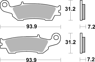 SBS Brzdové doštičky 840RSI