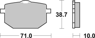 SBS Brzdové doštičky 596HF