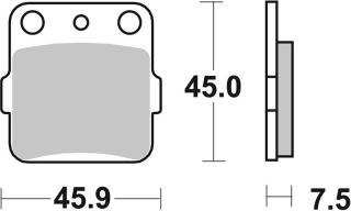 SBS Brzdové doštičky 592RSI