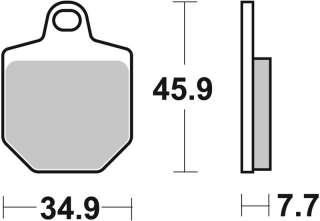 SBS Brzdové doštičky 843RSI