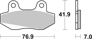 SBS Brzdové doštičky 551HF