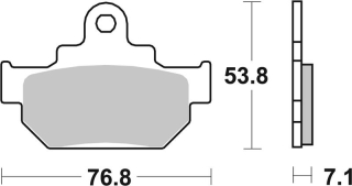 SBS Brzdové doštičky 581HF