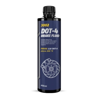 MANNOL 3002 DOT-4 Brake Fluid - 450ml