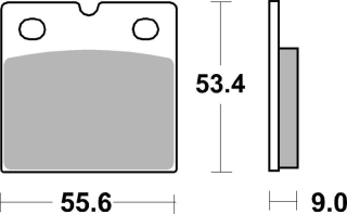 SBS Brzdové doštičky 506HF